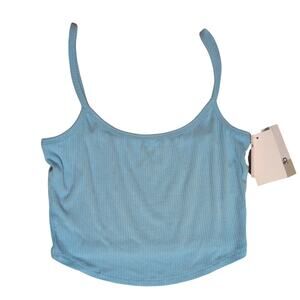 Blue glaze crop top